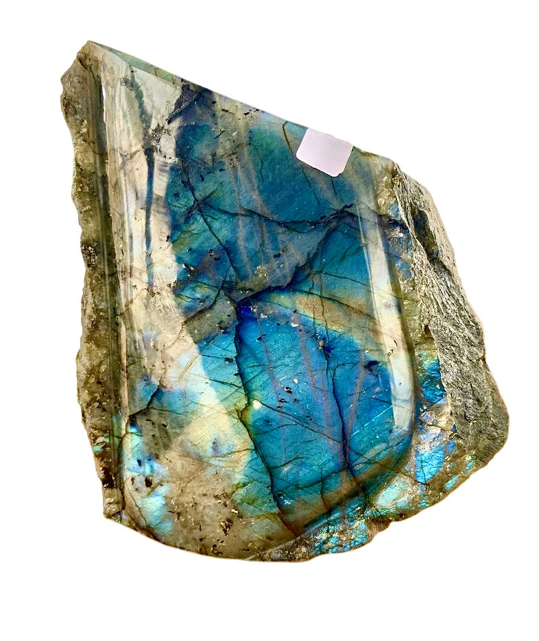 Labradorite – Finition double face polie, côtés bruts