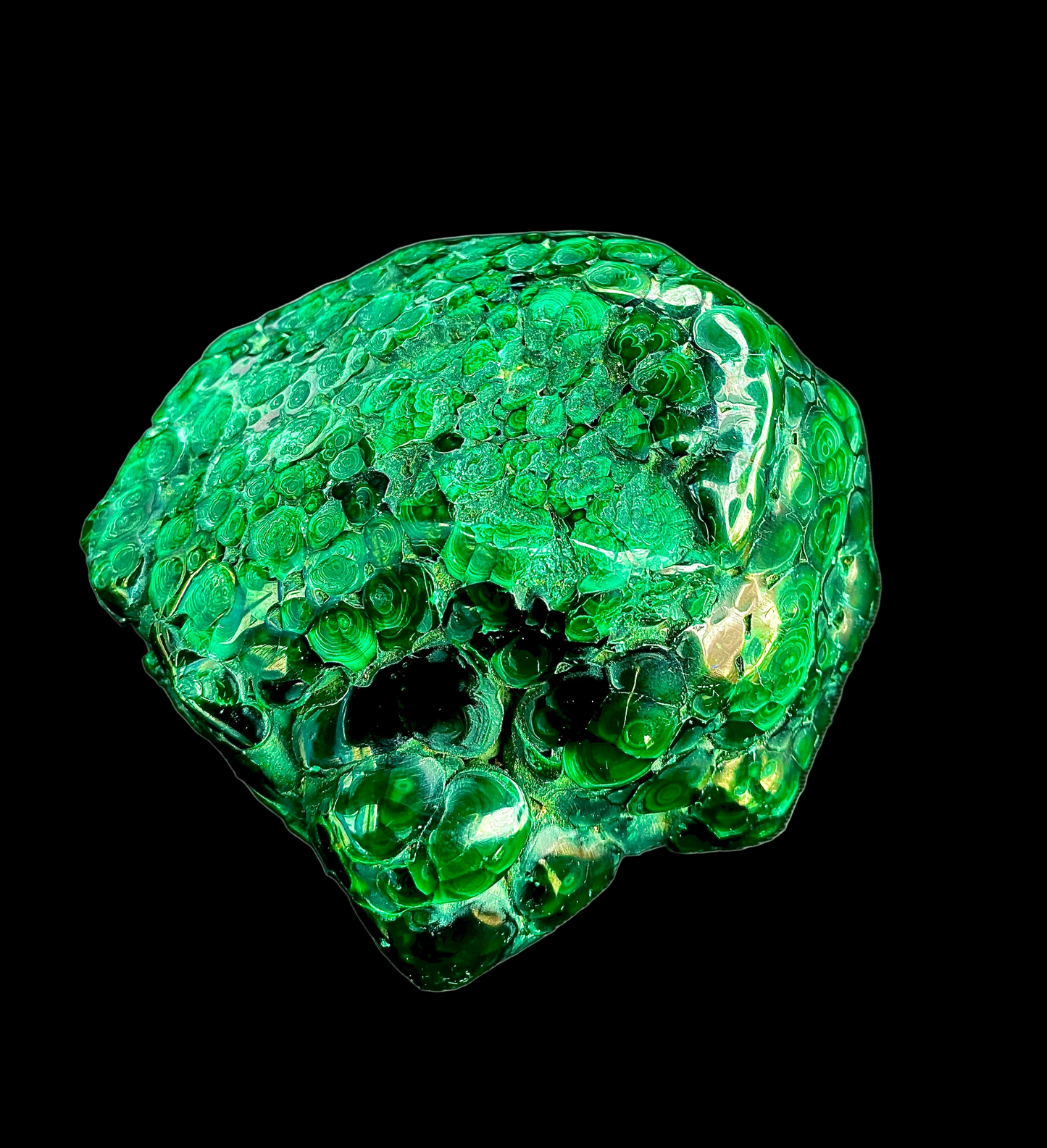Pièce de Malachite Naturelle – Une Face Polie & Une Face Brute | Pierre de Protection et d’Harmonie