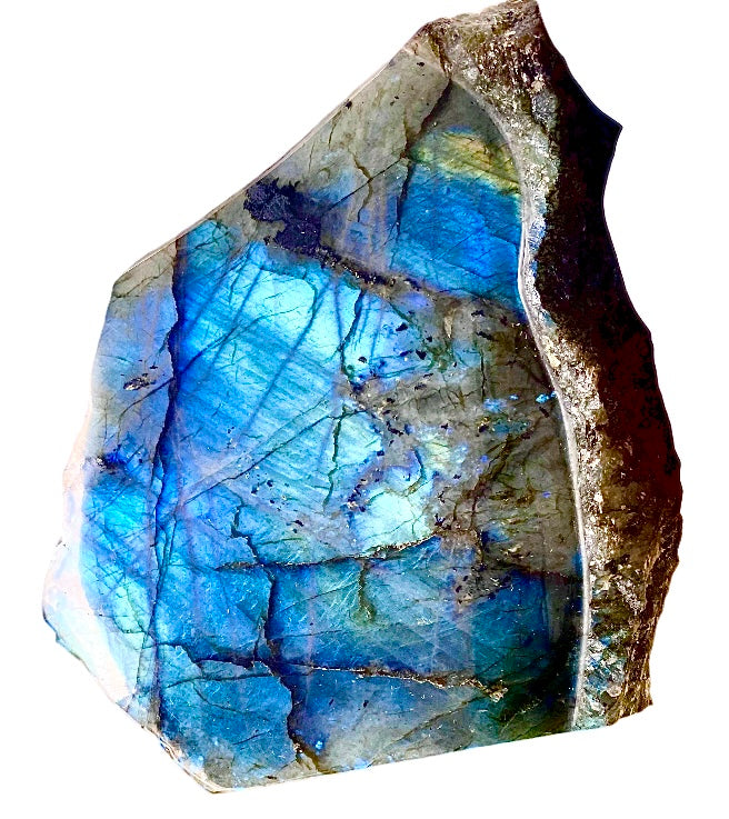 Labradorite – Finition double face polie, côtés bruts