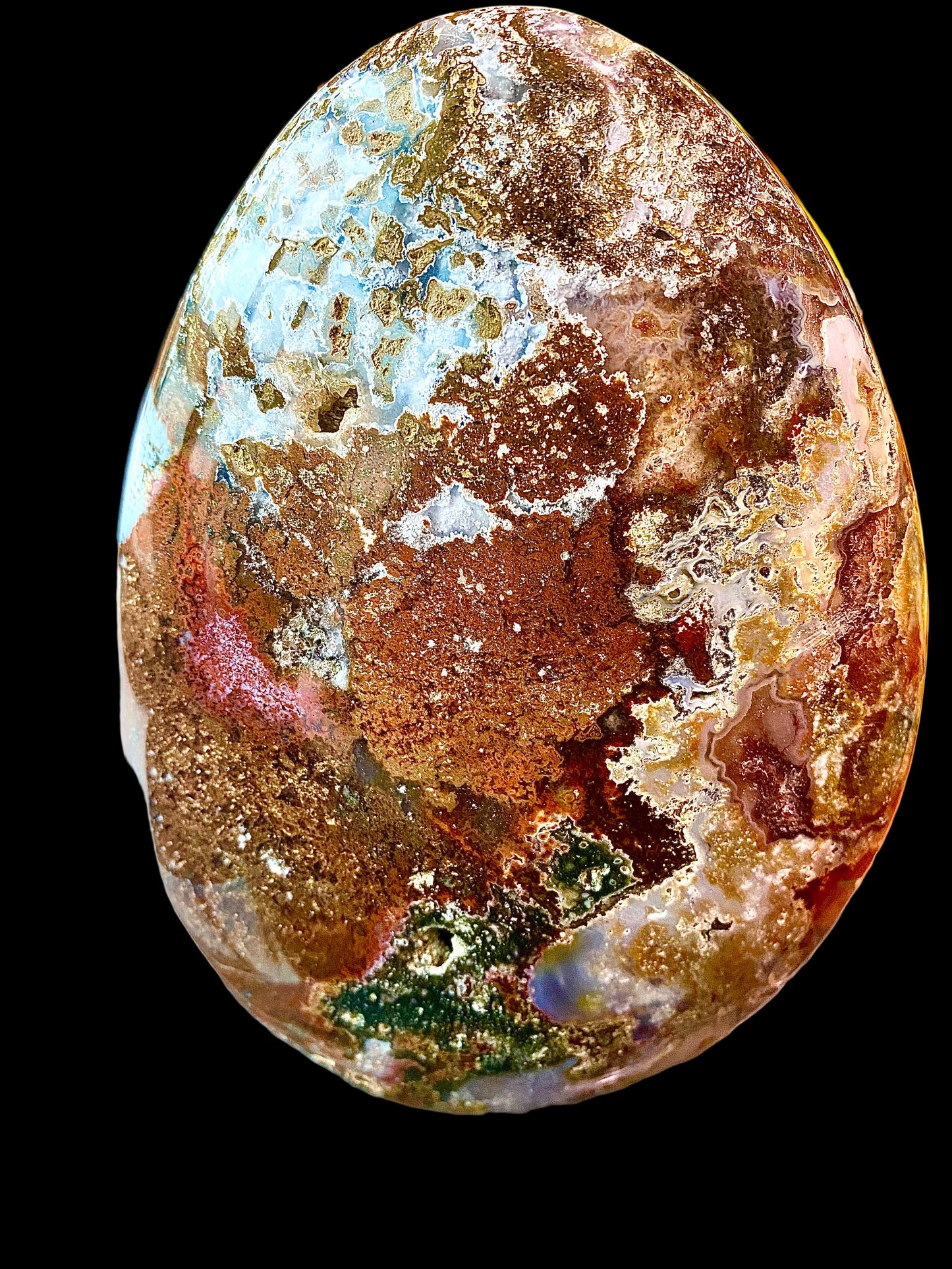 Jaspe Océanique Poli – Pièce Unique | Pierre de Calme & Harmonie