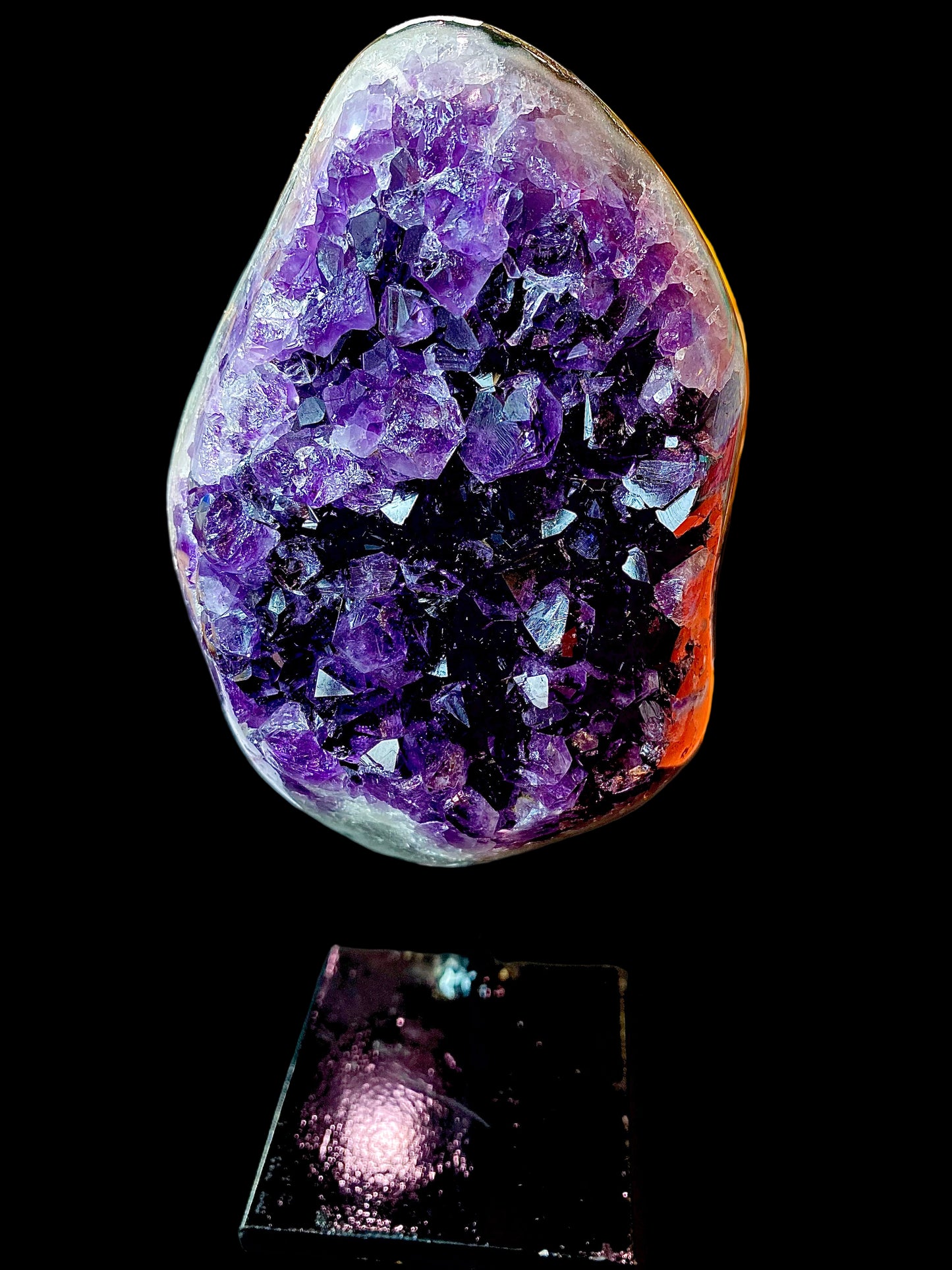 Améthyste Géode sur Socle – Pièce Naturelle d’Uruguay | Décoration & Énergie Apaisante