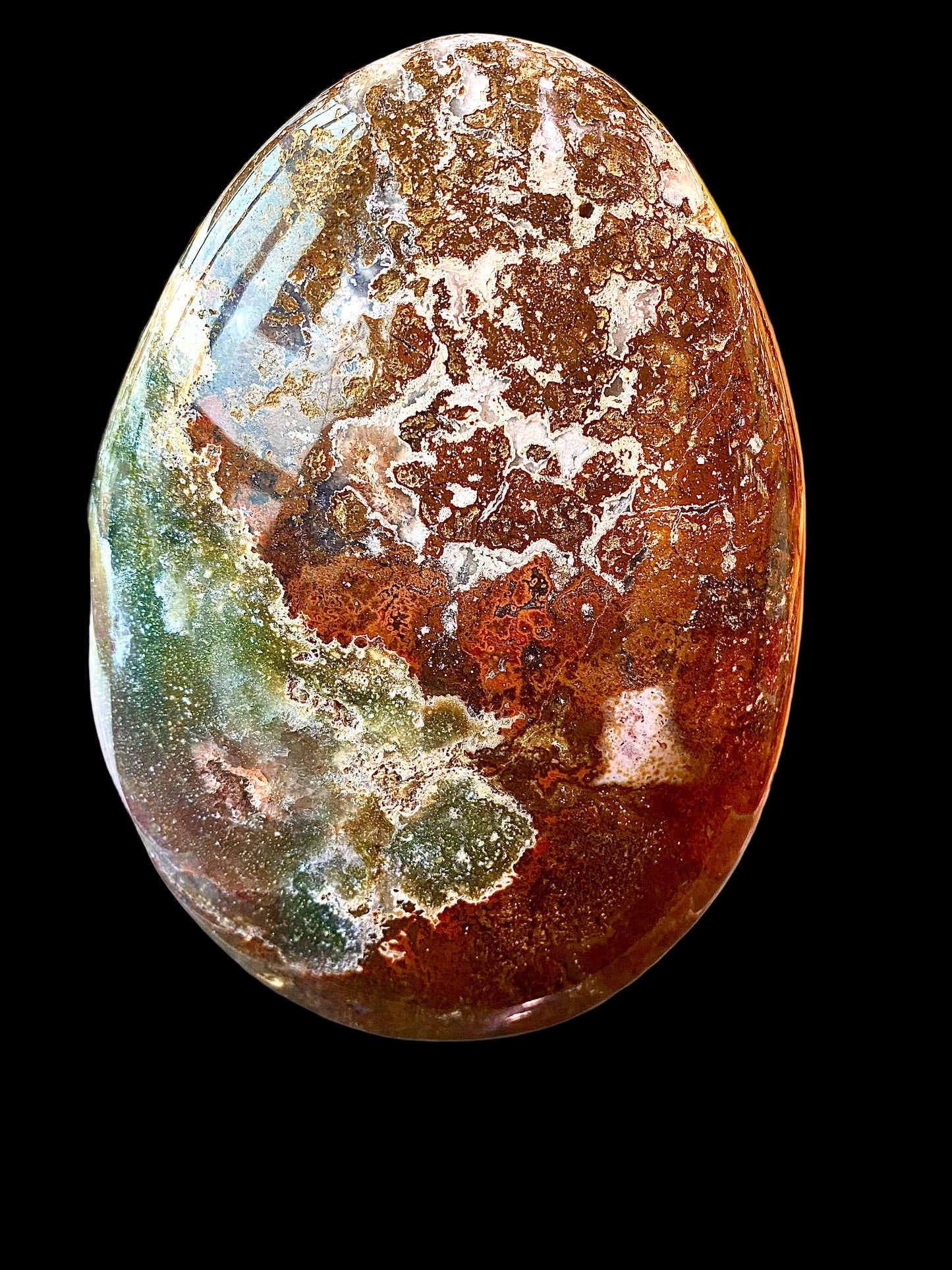 Jaspe Océanique Poli – Pièce Unique | Pierre de Calme & Harmonie